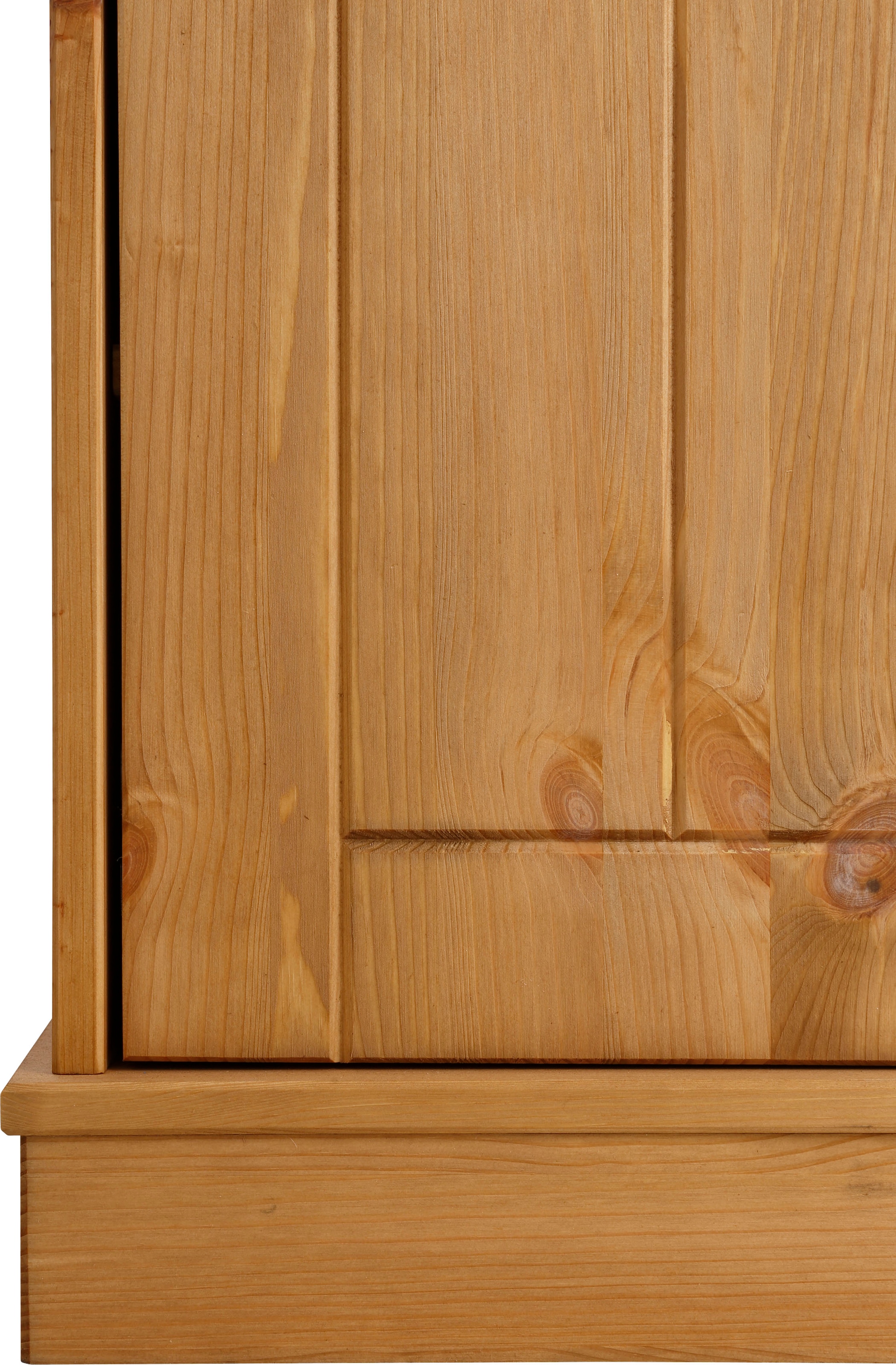 Home affaire Vitrine »Indra« aus massiver Kiefer, FSC®, 2trg., Höhe 145 cm, dezentes Ornament