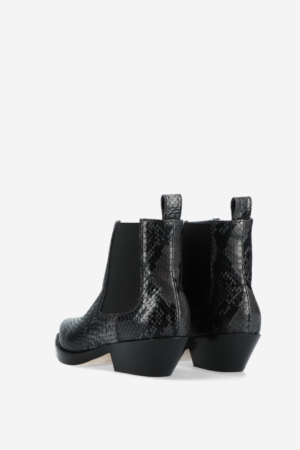 Grenade pitone leather ankle boots