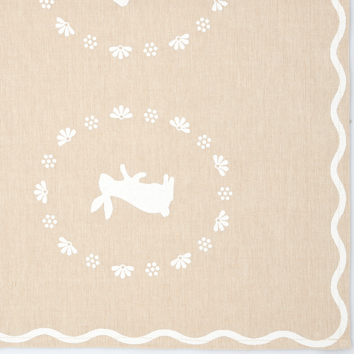 My Home Tischläufer mit Hasen-Motiven beige