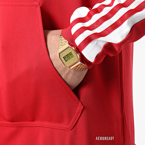 Sweat Capuche A Bandes SQ21 GP6435 Rouge