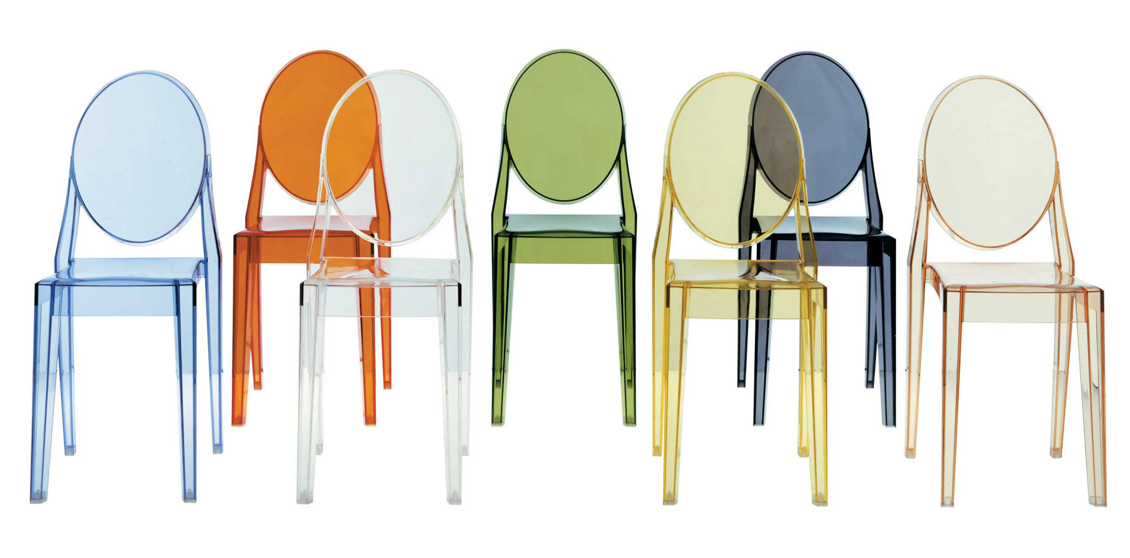 VICTORIA GHOST - Chaise empilable | Transparent