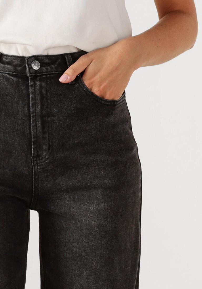 zwarte janice wide jeans mason