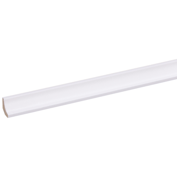 Hollat MDF zelfklevend 13x13 mm wit lengte 260 cm