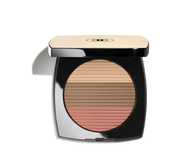 CHANEL LES BEIGES POUDRE BELLE MINE ENSOLEILLÉE Harmonie de trois poudres belle mine, poudre bronzante, blush et enlumLight Coral