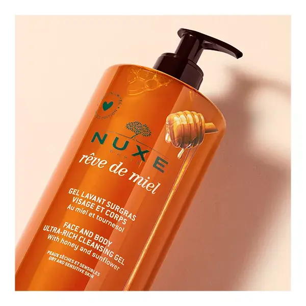 Nuxe Rêve de Miel Gel de Limpeza Ultranutritivo para rosto e corpo 750ml