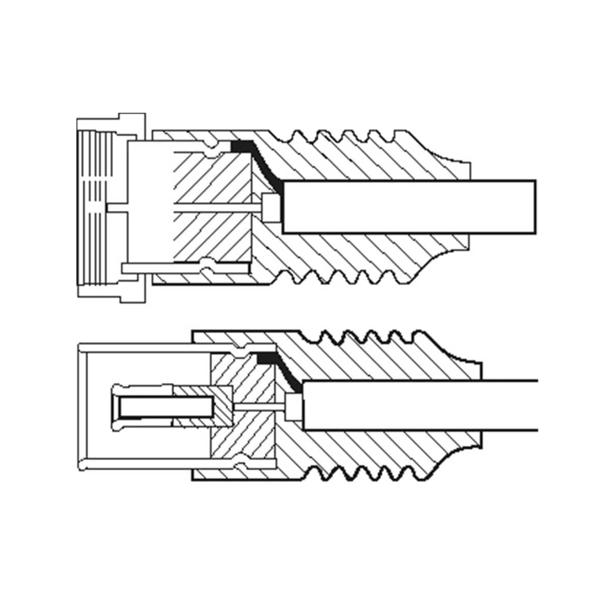 Goobay SAT/antenneadapterkabel (<70 dB), 2x skjermet