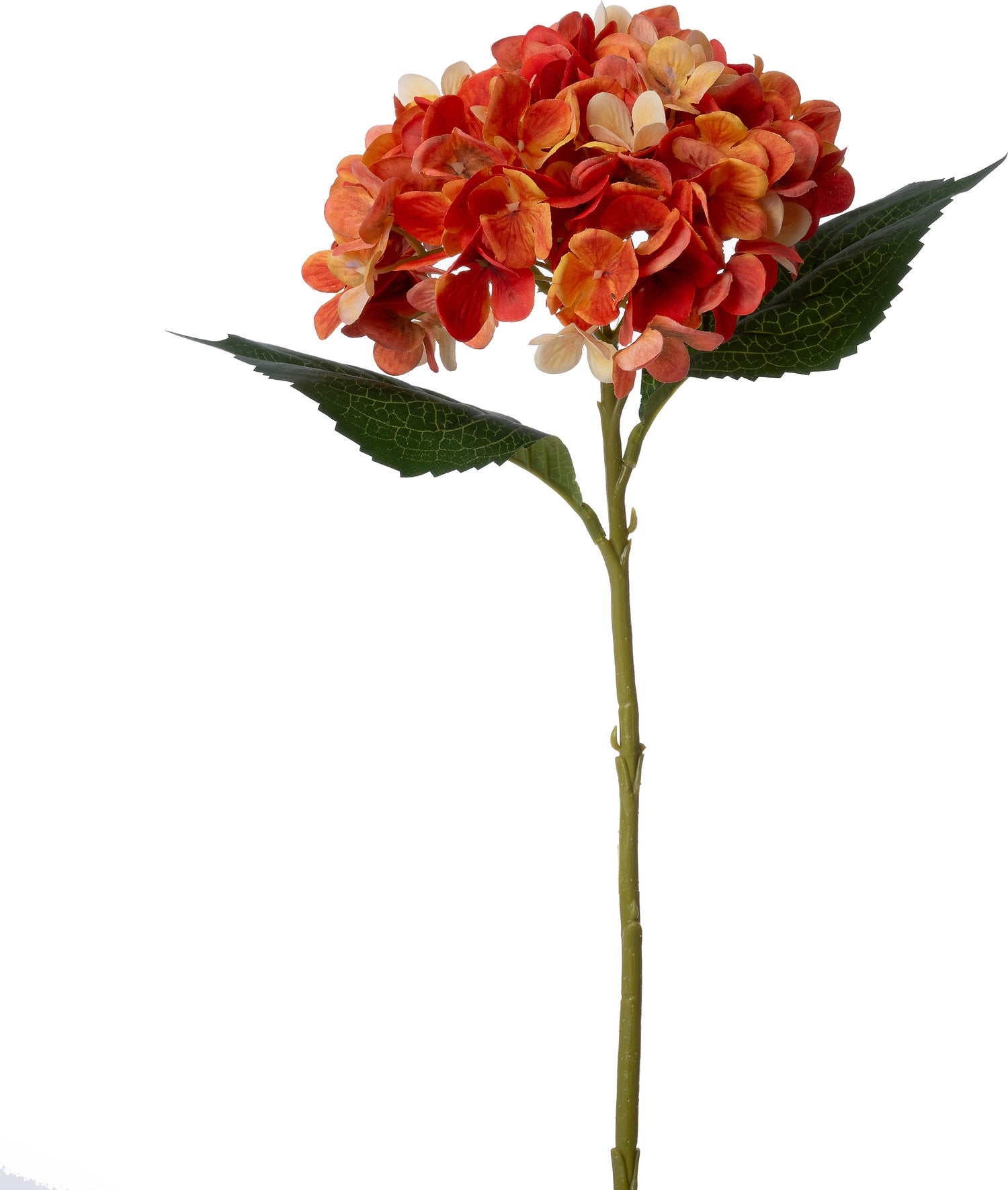Intratuin kunstbloem Hortensia oranje 46 cm