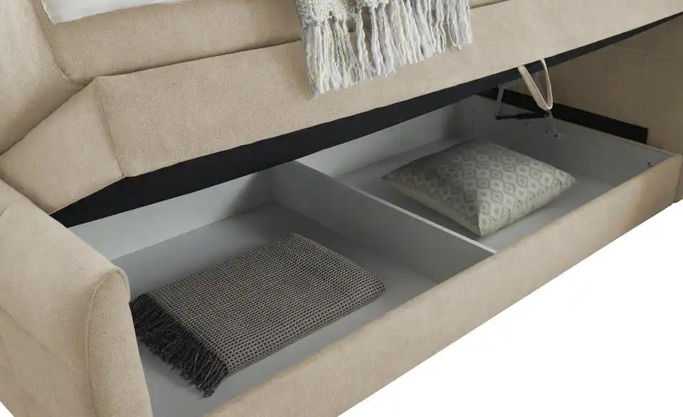 Boxspringbett Kuba 3 Sand 120 cm