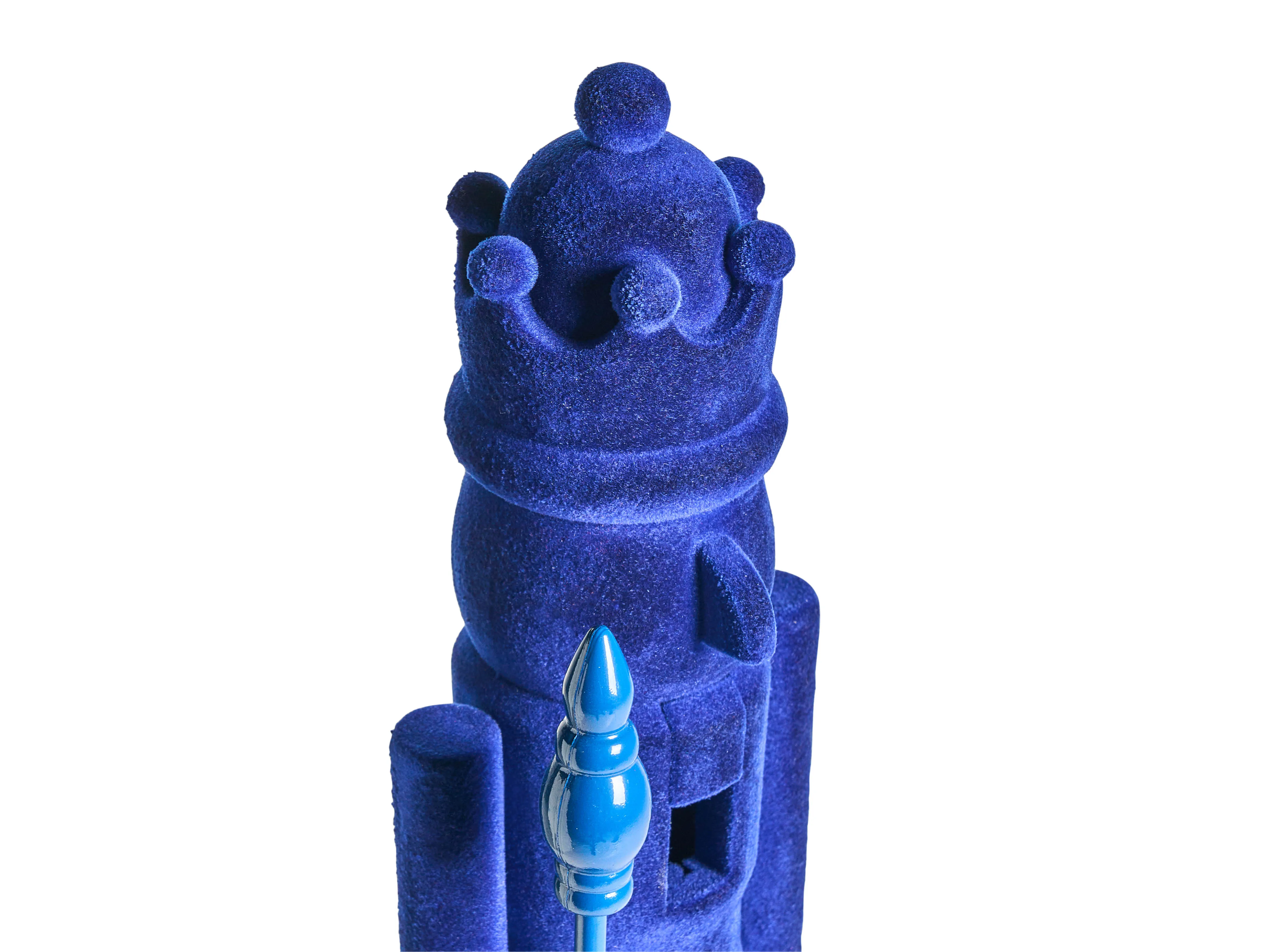 Set van 2 figuren FLATEY Notenkraker 40 cm Blauw