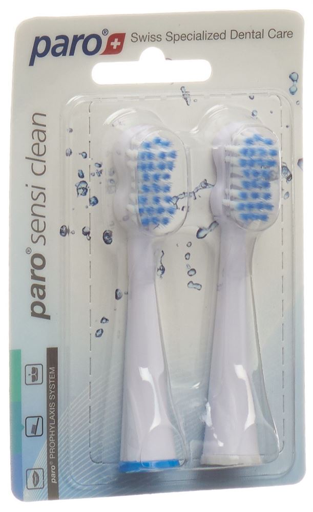 PARO sensi-clean Ersatzzahnbürste auf Schallzahnbürste Schall 2 Stk