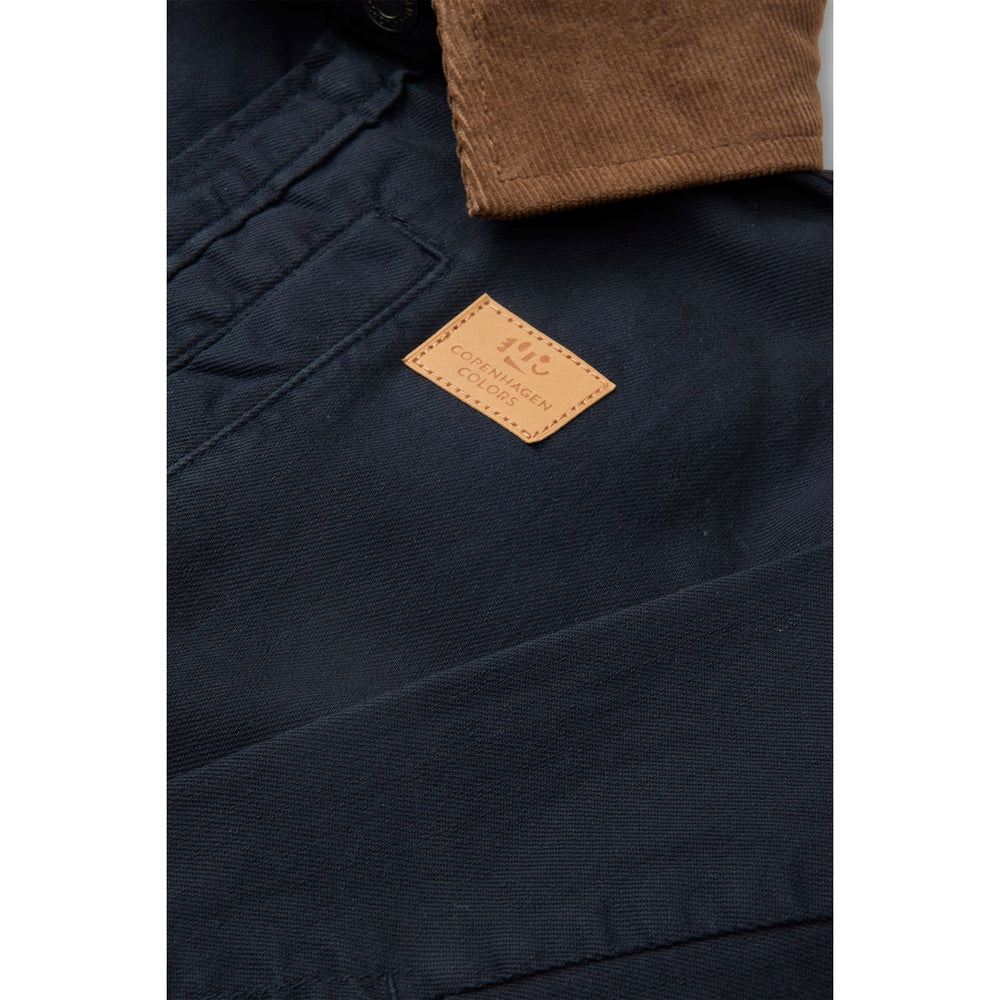 Køb COPENHAGEN COLORS Navy Comb Twill Jakke W. Corduroy Krave
