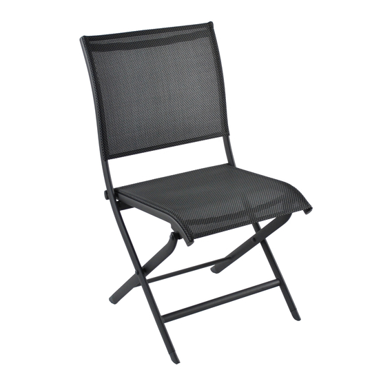 Chaise élégance pliante graphite bbm