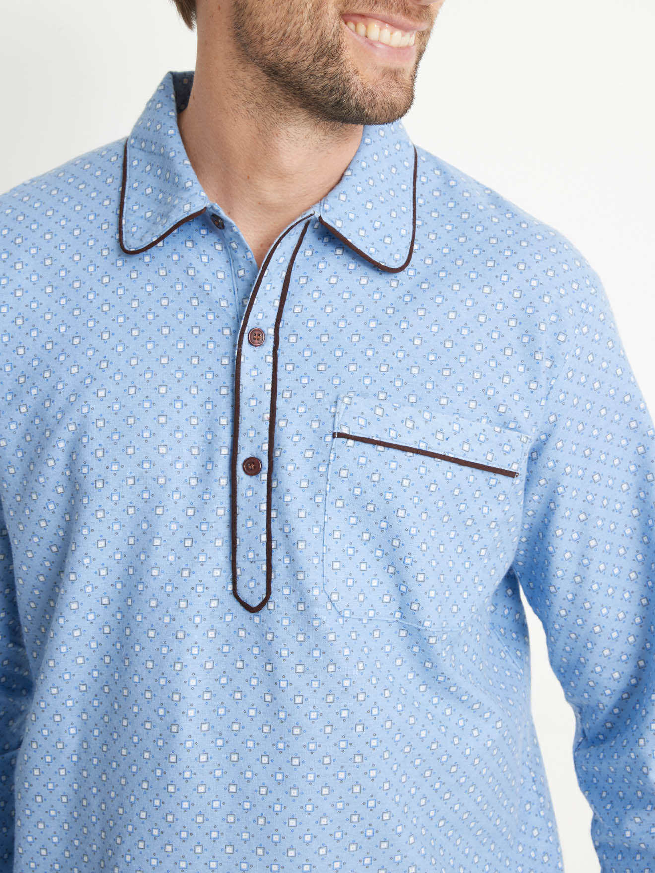 Liquette en flanelle pur coton