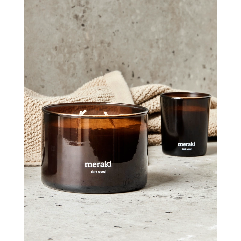 Meraki Scented Candle 340 gr. - Dark Wood