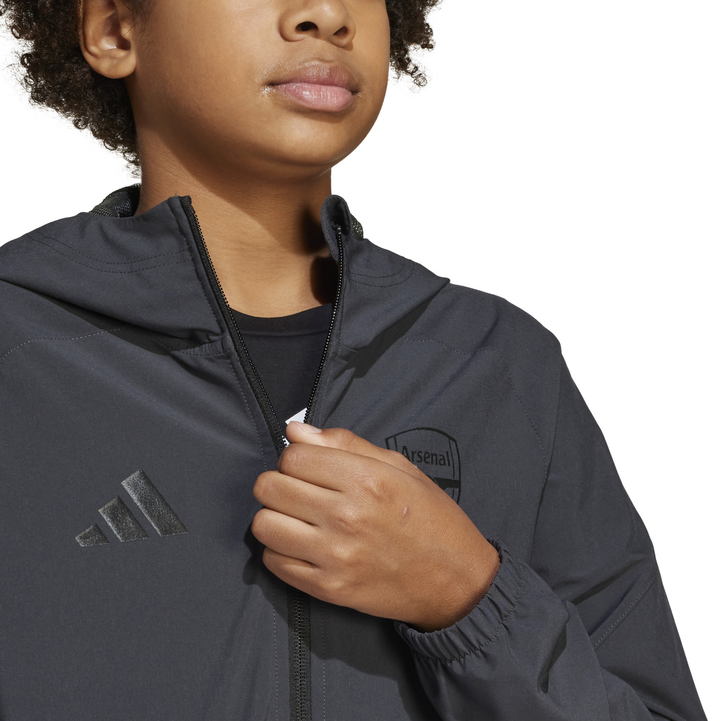 Adidas Arsenal Vis Tech Vest 2024-2025 Kids Donkergrijs