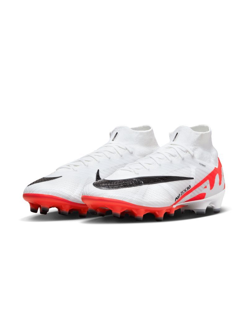 Chaussures de football Nike Mercurial Superfly 9 Elite AG Rouge & Blanc pour homme