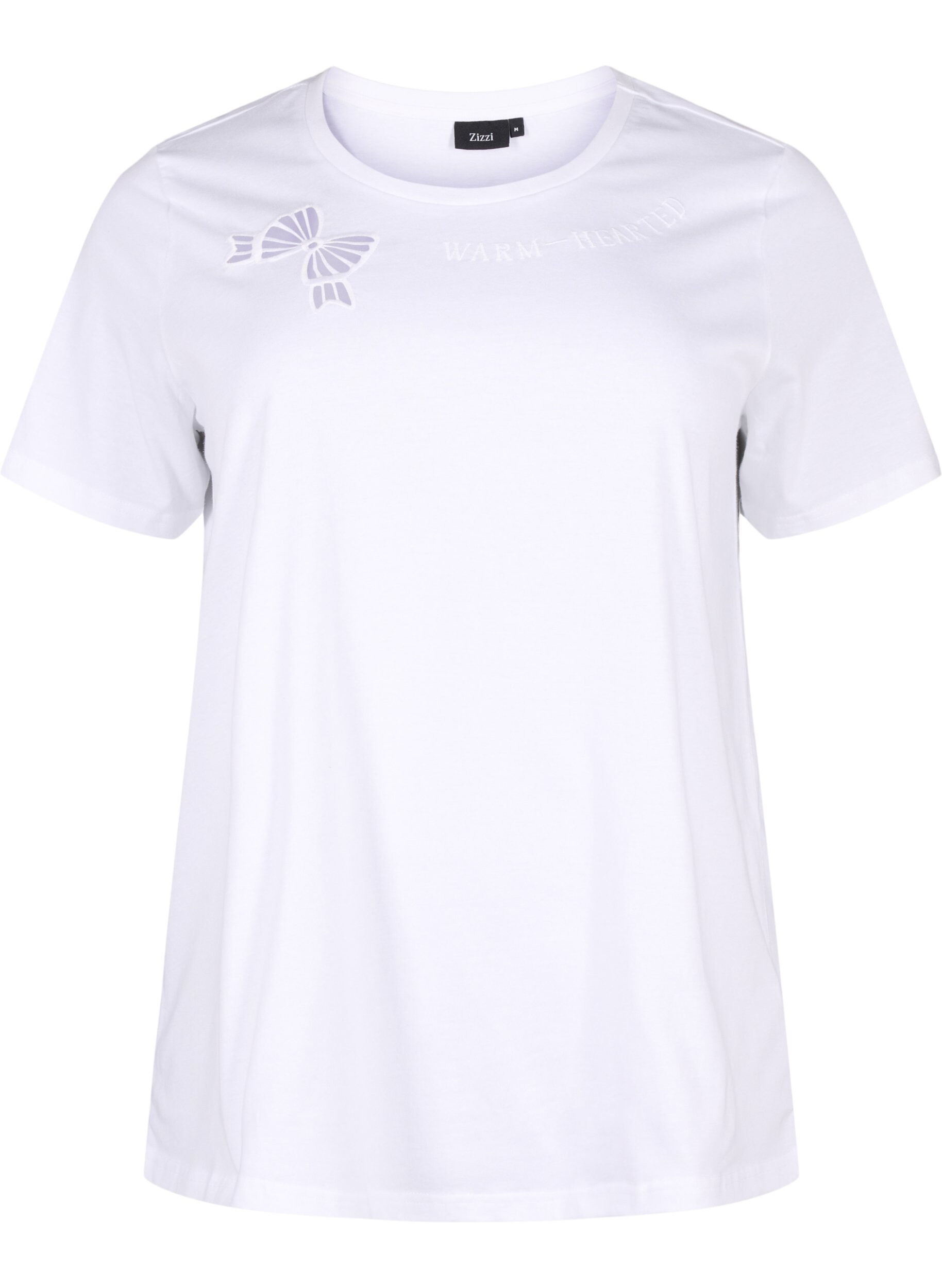T-shirt i økologisk bomuld med sløjfedetalje