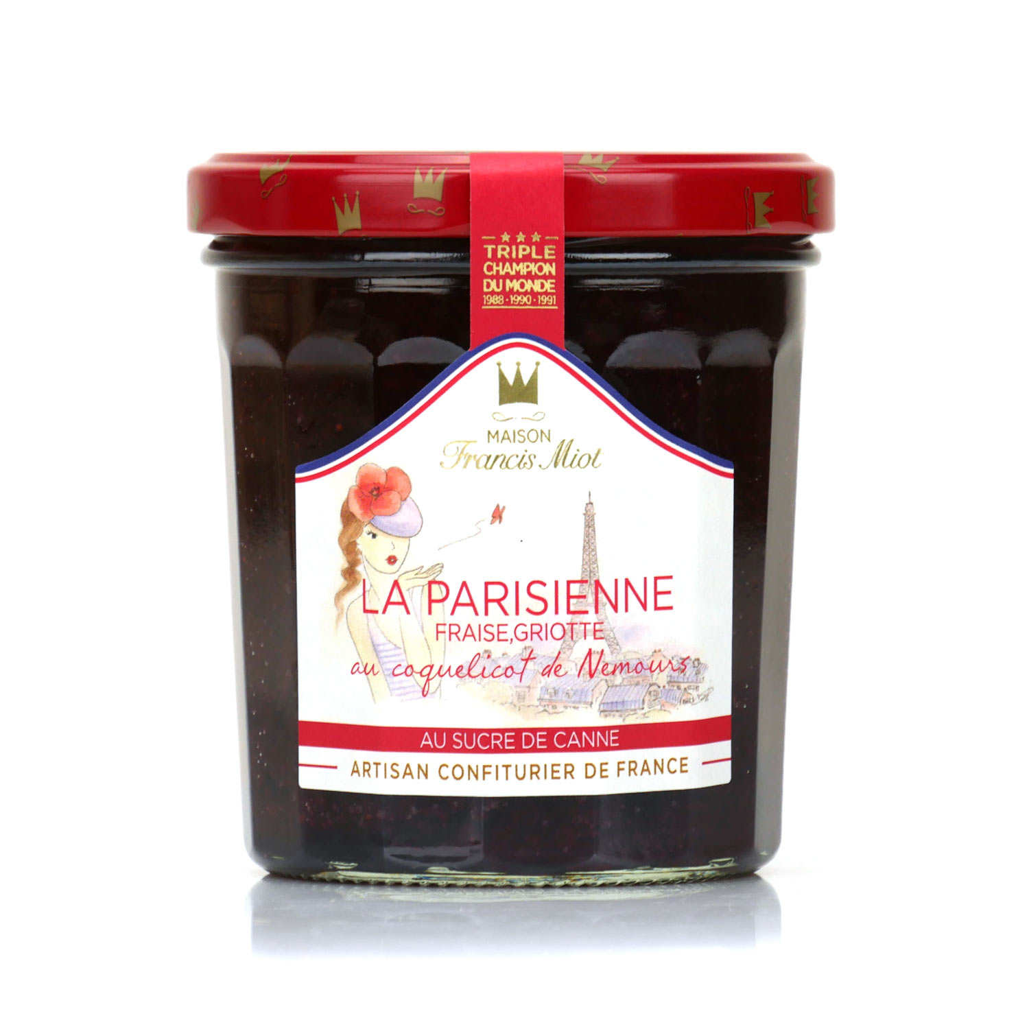 La Parisienne - confiture de fraise, griotte et coquelicot de Nemours