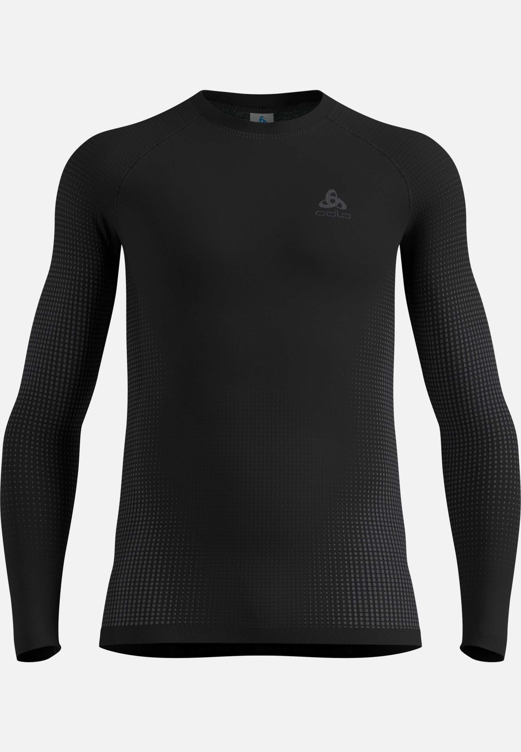 Performance Warm Base Layer Langarmshirt in black - odlo graphite grey