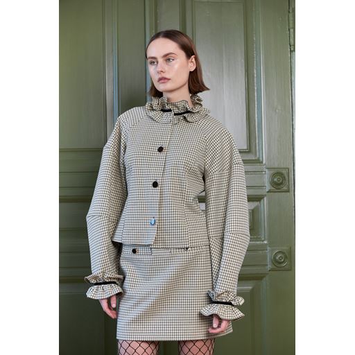 Stella Nova Perla Jakke, Beige/Black Checks, 36