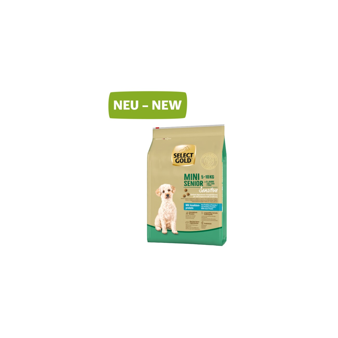 SELECT GOLD Sensitive Mini Senior Insekt 4kg