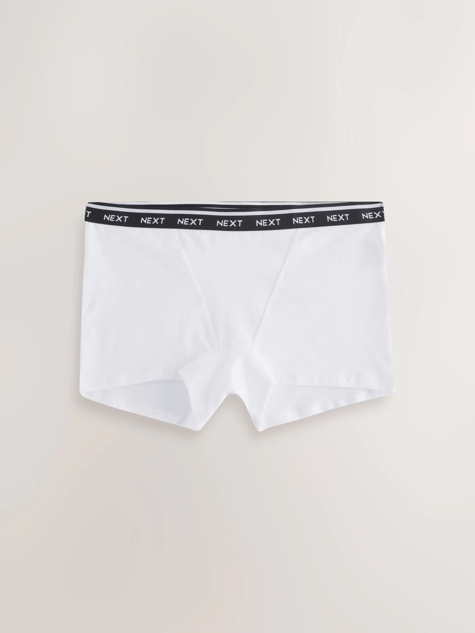 Zwart/wit - 7 Katoenen slipjes met logotailleband