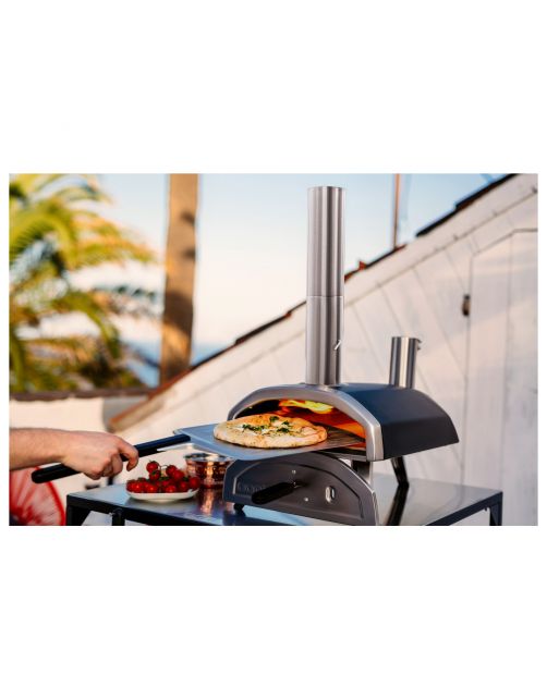 Ooni Pizzaoven Fyra - Buitenkeuken - 74x41x73 cm 10.4 kg Zwart Zilver Houtpellets Gestookt