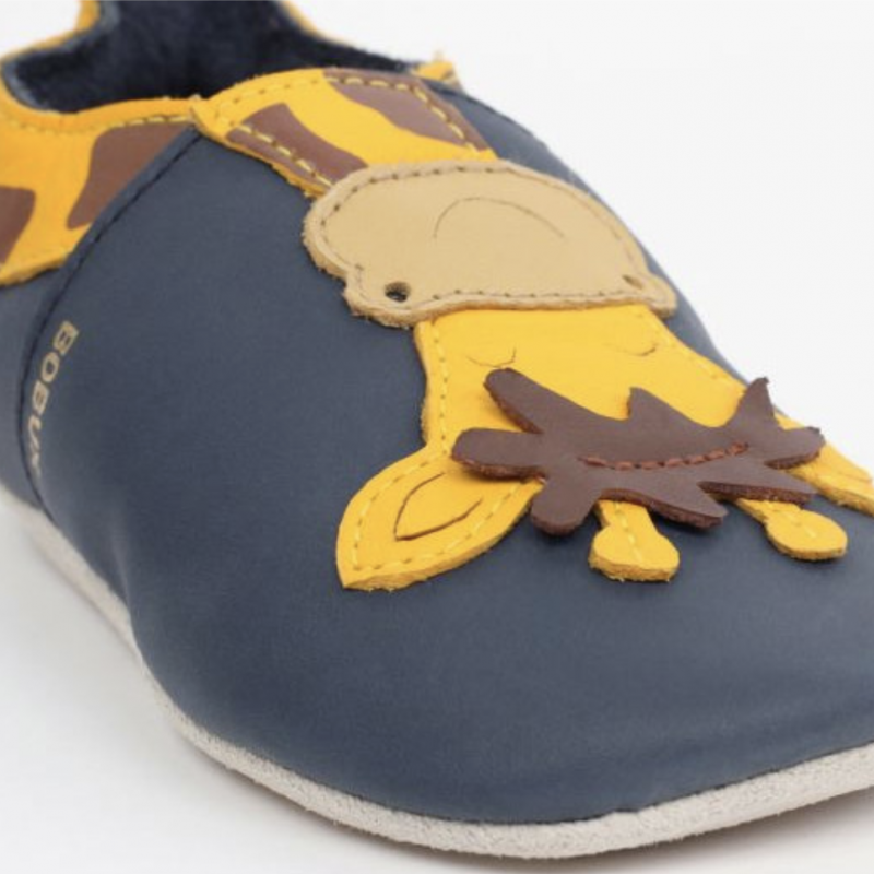 Bobux Bobux chaussons girafe jaune bleu