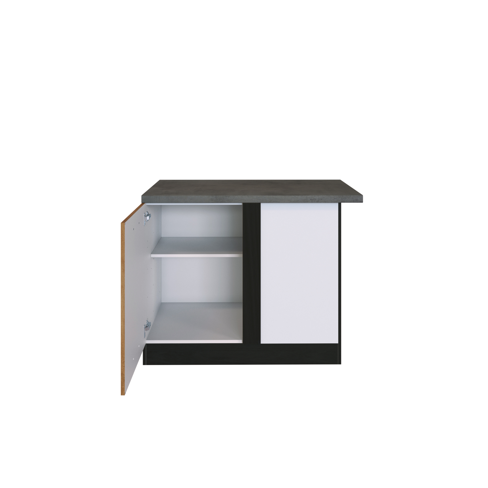 Eck-Anrichte SORRENTO - Wotan-Eiche - grafit - 100 cm breit