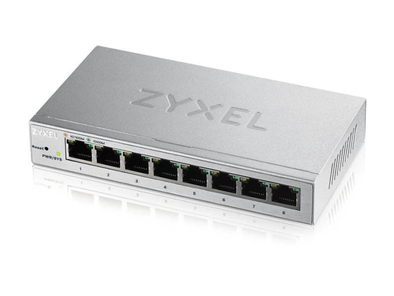 Zyxel Switch GS1200-8 IPTV 8 Port 8-Port Web Managed Gigabit Switch