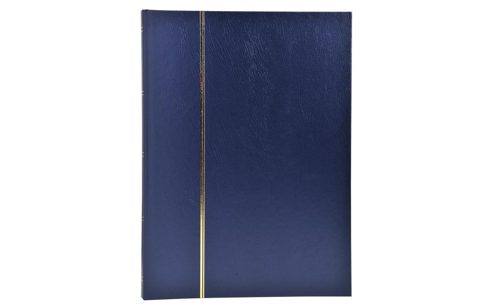 Sammelalbum Briefmarken, 22.5 x 30.5 cm, 48 Seiten, BlauAlbum zum Sammeln