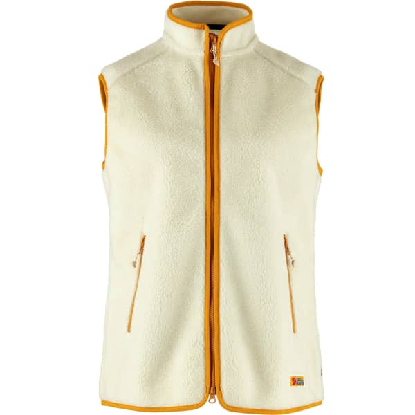 Veste polaire randonnée FJALLRAVEN VARDAG PILE FLEECE VEST W CHALK WHITE