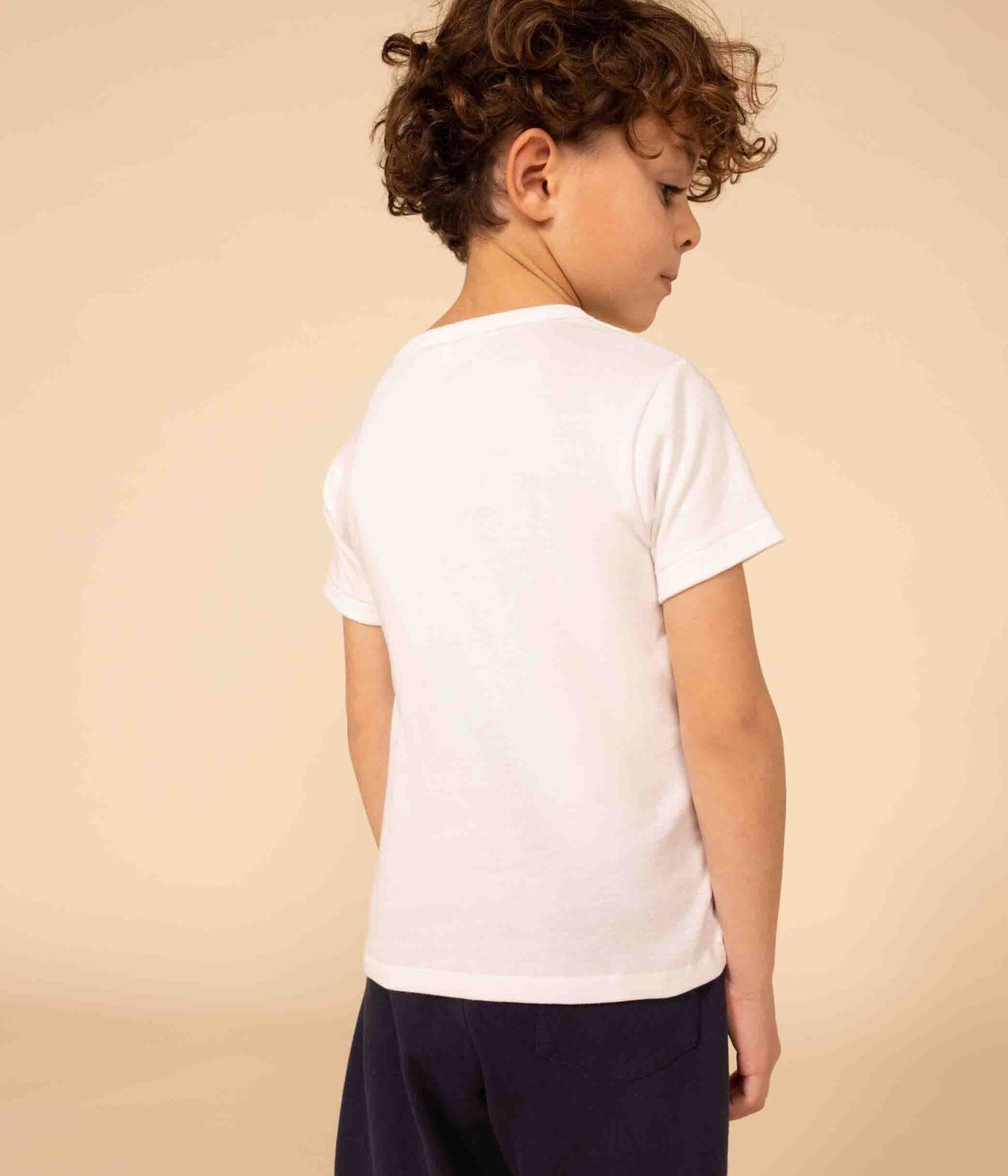 Lots de 2 tee-shirts manches courtes blancs petit garçon