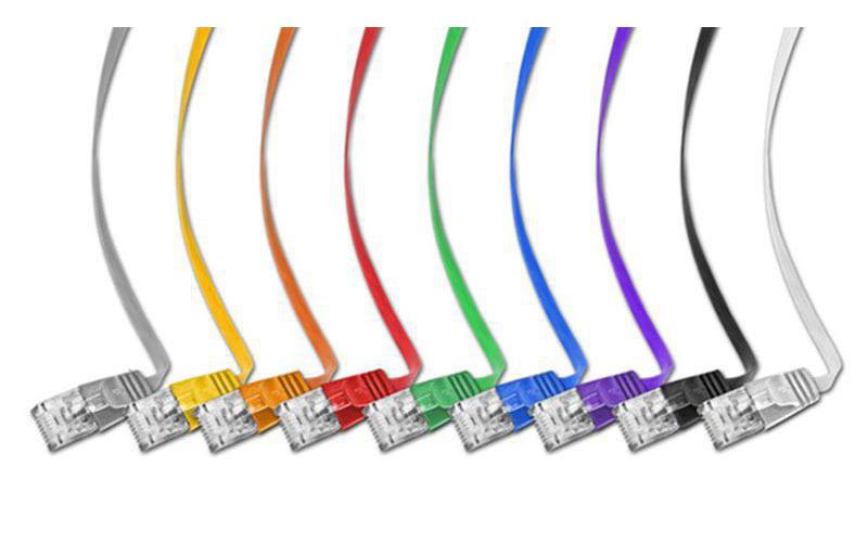 Slimpatchkabel RJ-45 - RJ-45, Cat 6, UTP, 1.5 m, SchwarzUnscreened/Unshielded Twisted-Pair-Kabel (UTP) mit Klinkenschutz