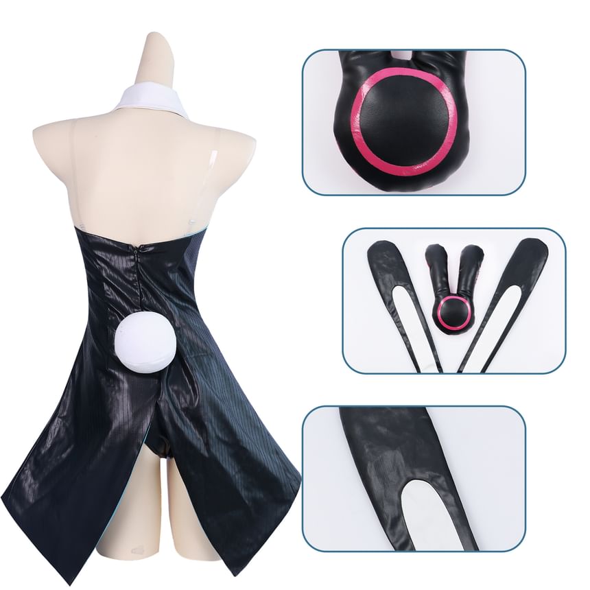 Custaplayu - Hatsune Miku Cosplay Kostuumset / Pruik / Pompon Platform Chunky Heel Pumps