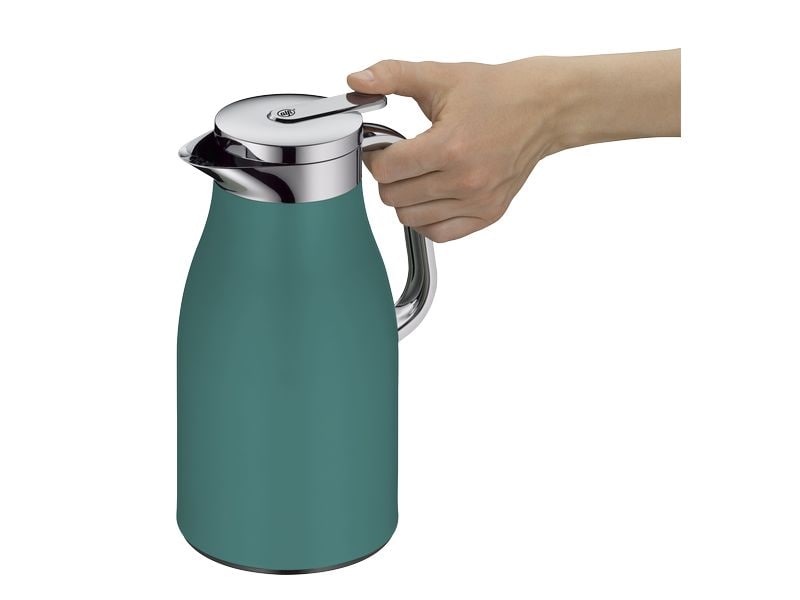 Alfi Thermoskanne Skyline 1000 ml, Grün Karaffe aus Edelstahl