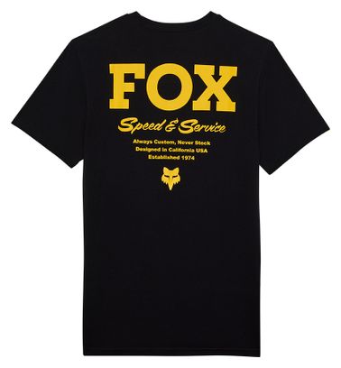 T-Shirt Manches Courtes Fox Speed & Service Noir