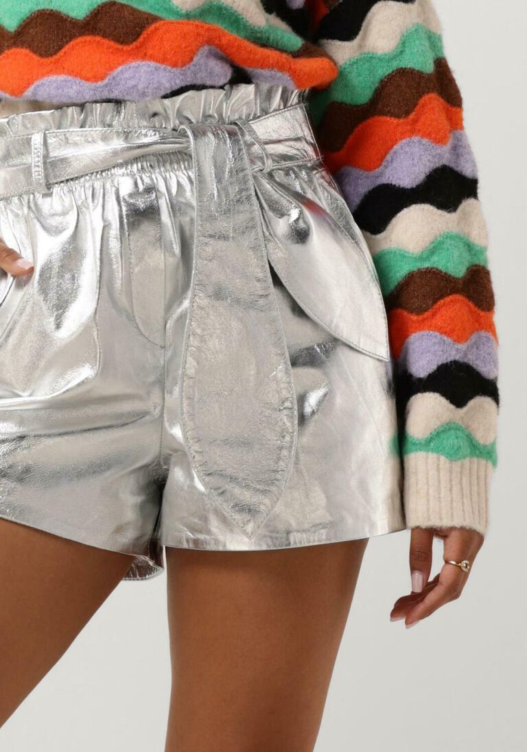 IBANA zilveren ibana shorts sasha metallic