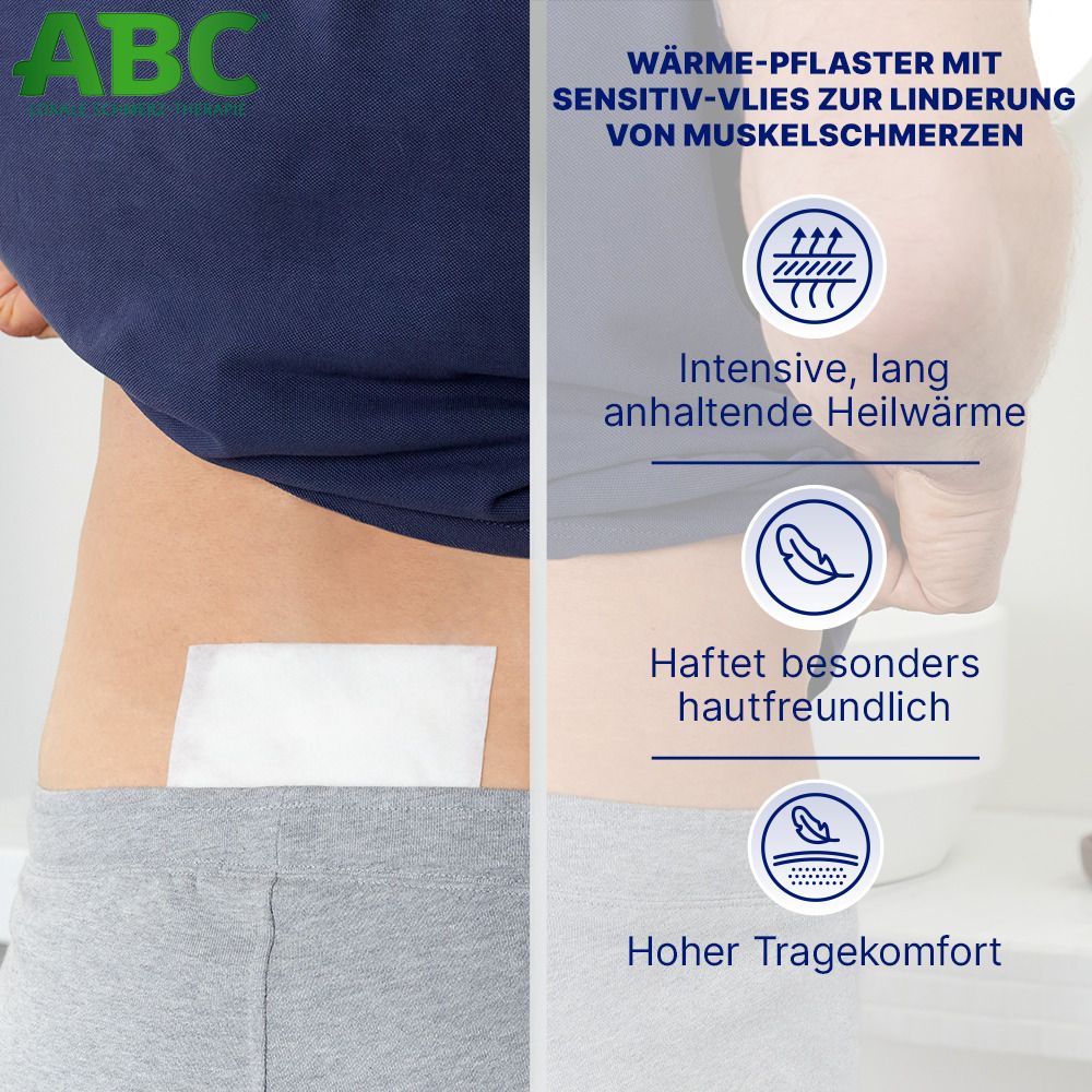 Hansaplast ABC® Wärme-Pflaster mit Sensitiv-Vlies 14 x 10 cm