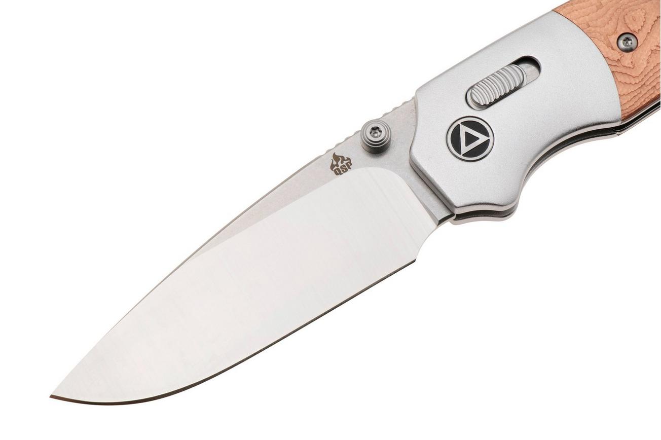 QSP Knife Vault QS157-D1 Two-Tone 14C28N, Copper Foil G10, zakmes, Jacob Lundquist design