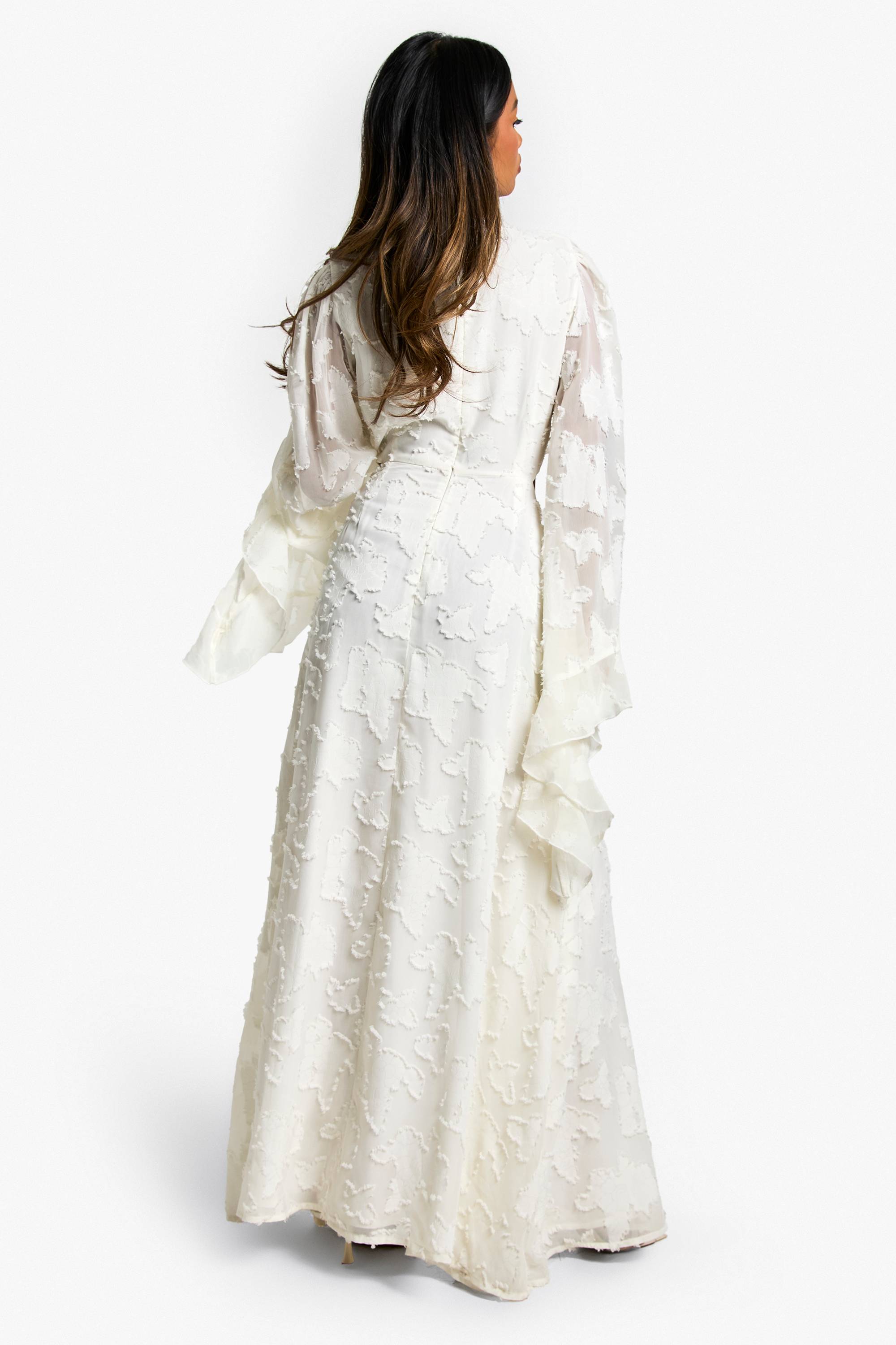 boohoo Robe Maxi Découpée Texturée