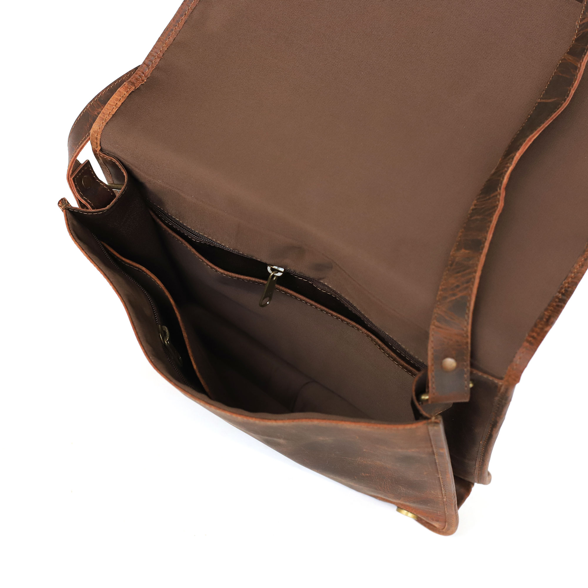 Ledertasche 'Navin', braun, B 29 cm, H 34 cm, L 8 cm günstig bestellen