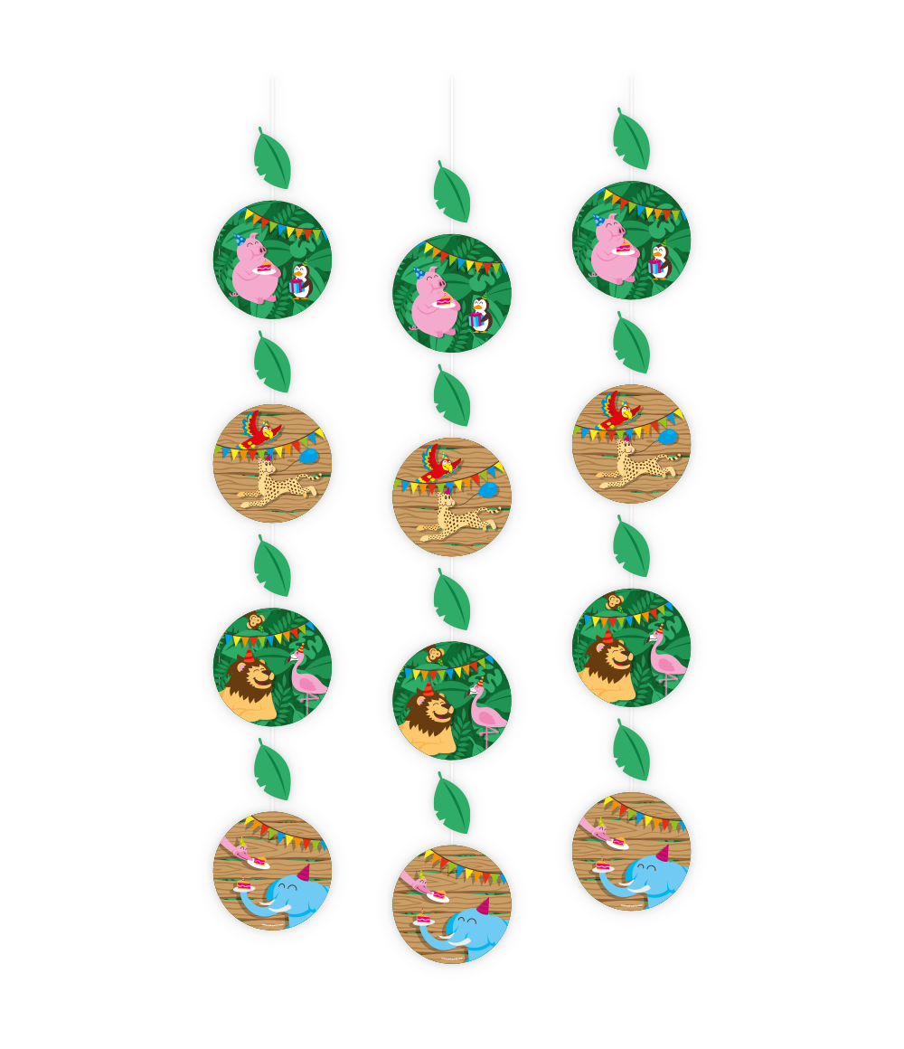 Jungle Hangdecoratie 1,2m 3st