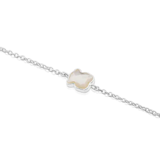 Pulseira TOUS em prata colorida e madrepérola facetada
