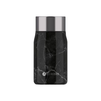 Les Artistes Paris - Boîte à déjeuner isotherme - marbre noir - 700 ml - acier inoxydable