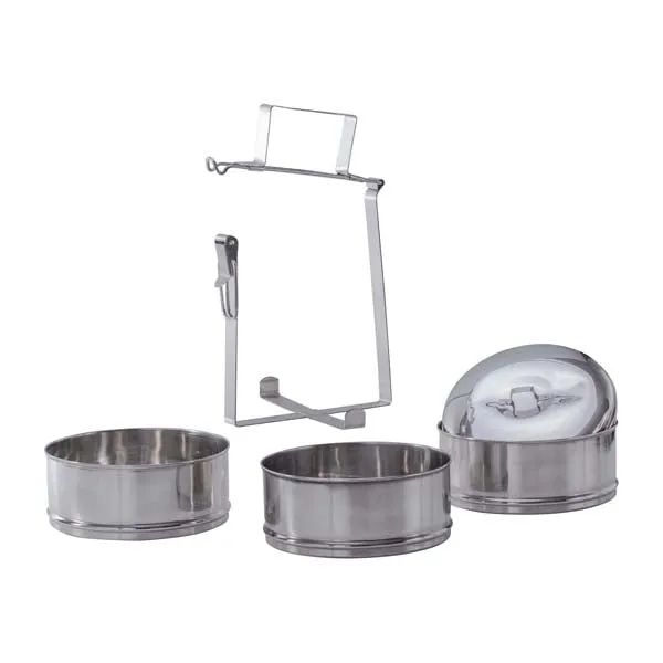 Fox Outdoor -  Fox Outdoor Speisebehälter 3-teilig silberfarben