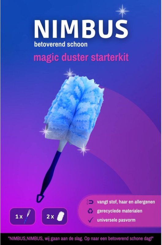 Nimbus Magic Duster Starerkit Houder Met 2 Navullingen