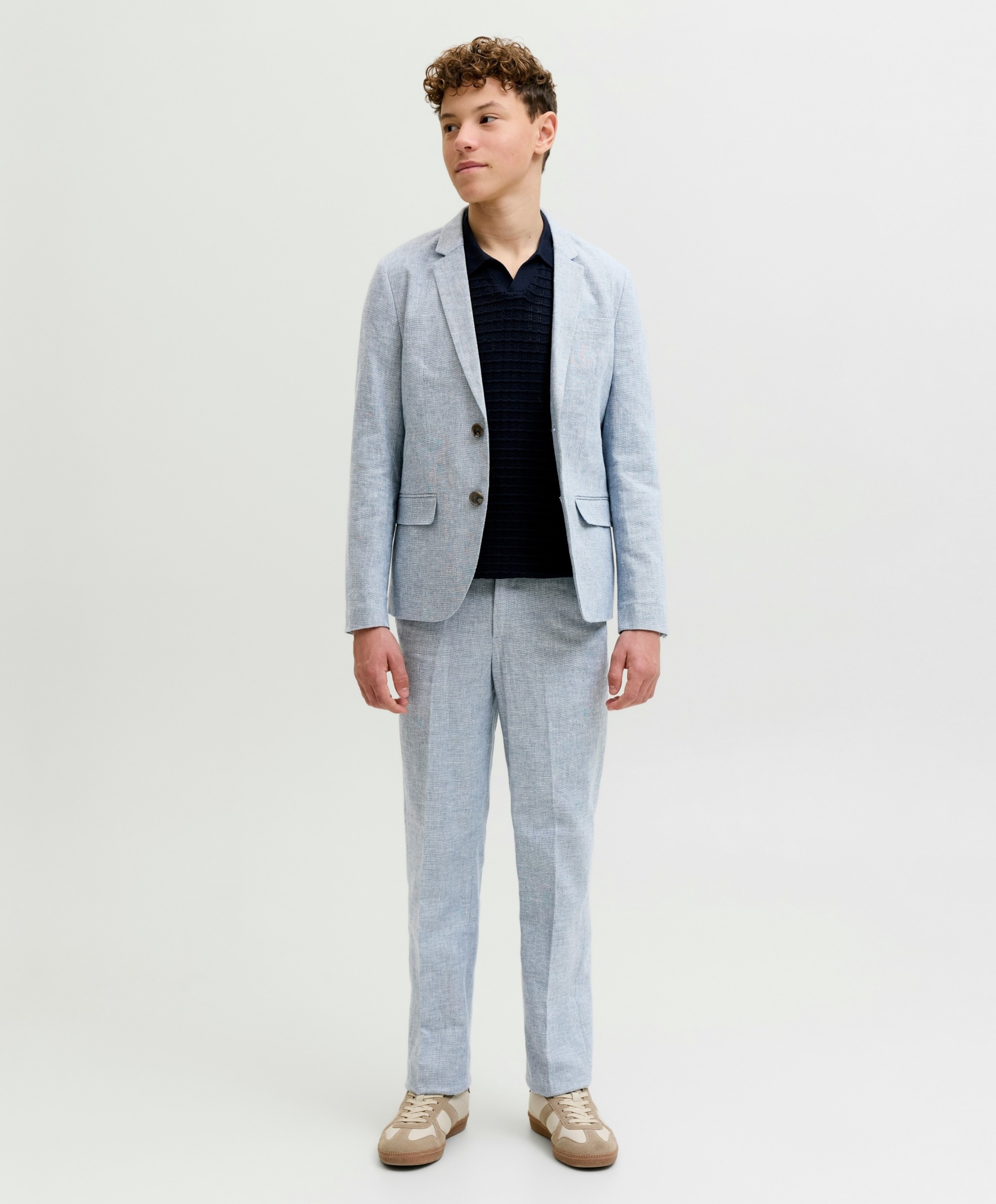Jack & Jones JPRMARTIN SUMMER NO06 JNR jongens broek blauw