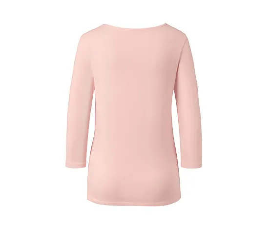 Shirt mit 3/4-Arm, roséfarben