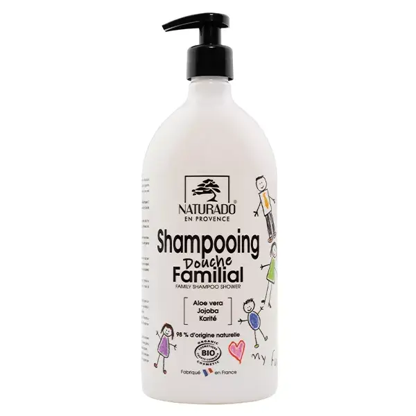 Shampoo de Banho Familiar Naturado Orgânico com Aloe Vera e Jojoba 1L